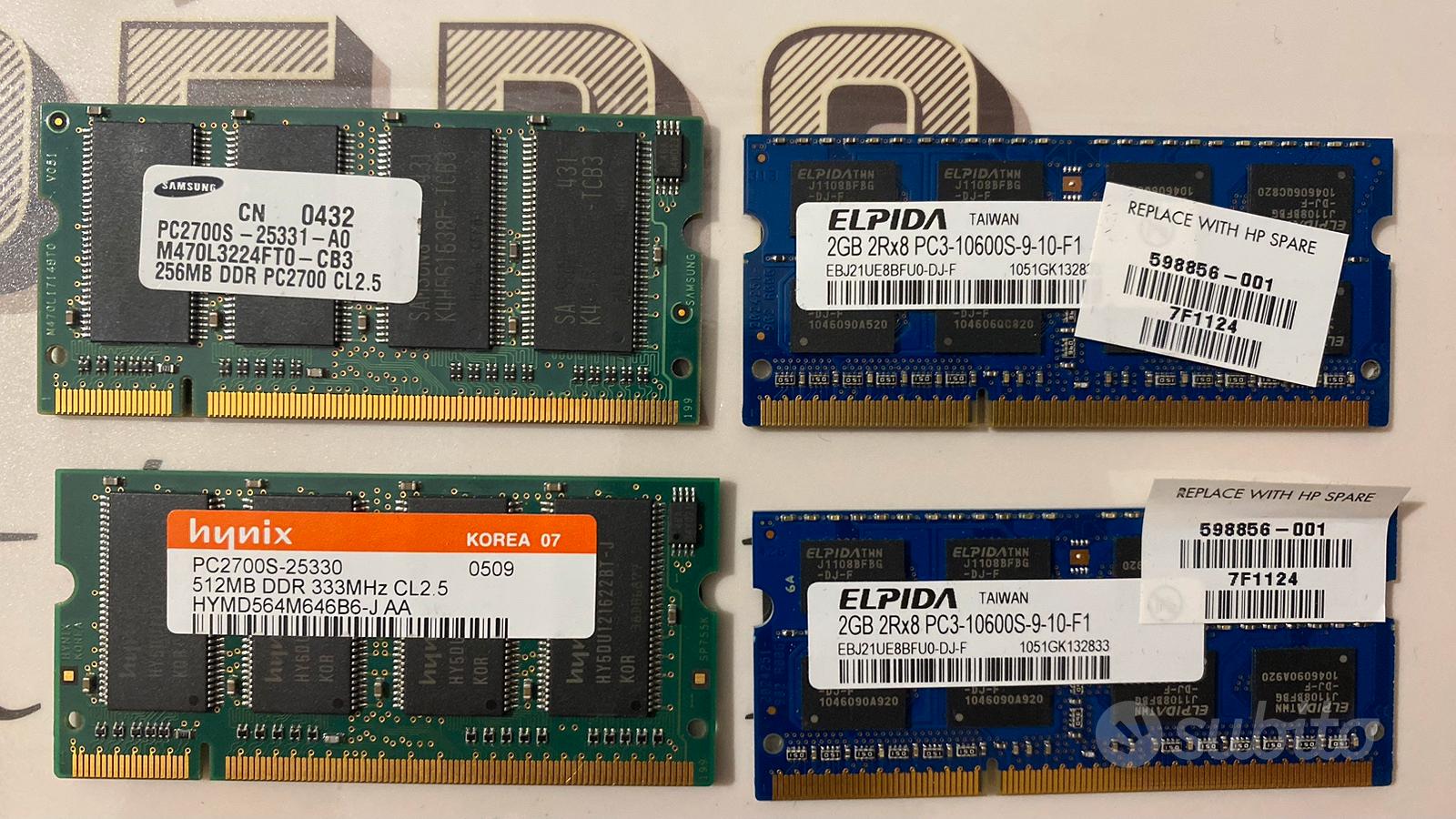 4 Ram DDR - Informatica In vendita a Modena