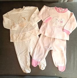Tutine completini nascita neonata Pastello 3 mesi