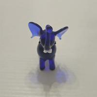 ELEFANTINO IN VETRO BLU COBALTO