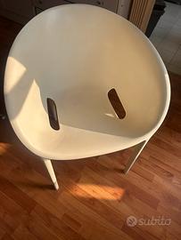 poltroncine Driade  ‘ soft egg’ n 2 - color panna