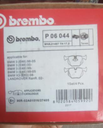 pastiglie BMW serie3, X3,landrover. brembo P06044