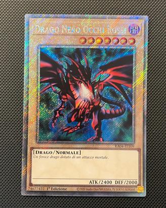 Carta Yu-Gi-Oh Drago Nero Occhi Rossi NM