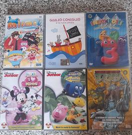 Lotto  n.6 dvd  cartoni