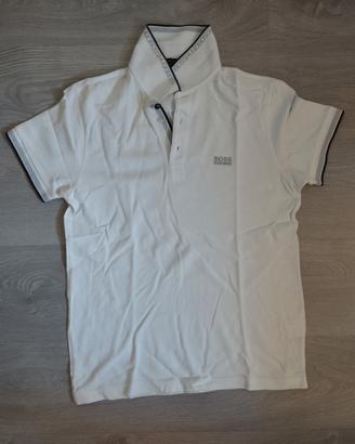 Polo BOSS Hugo Boss Bianca  con Dettagli