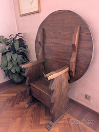 Tavolo "Fratino" 2 in 1, Seggiolone Monastico