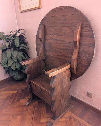 Tavolo "Fratino" 2 in 1, Seggiolone Monastico