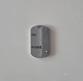 piastrina stile militare