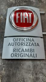 Insegna bifacciale luminosa Fiat poss sped