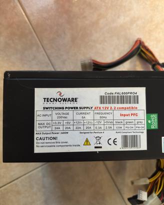 Alimentatori TECNOWARE 600W