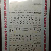 SUPERSCALE decals 72-625 - AV-8B Harrier IIs