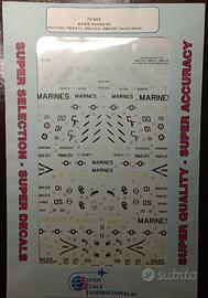 SUPERSCALE decals 72-625 - AV-8B Harrier IIs