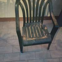 Sedie di plastica giardino