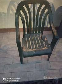 Sedie di plastica giardino