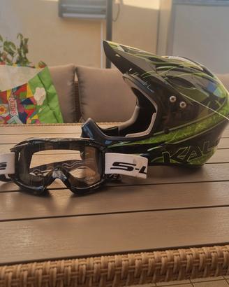 Casco Kali MTB e maschera