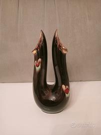 vaso doppio collo ceramica 
