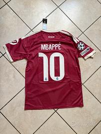 Maglia Real Madrid Mbappé 10 bordeaux – Taglia M