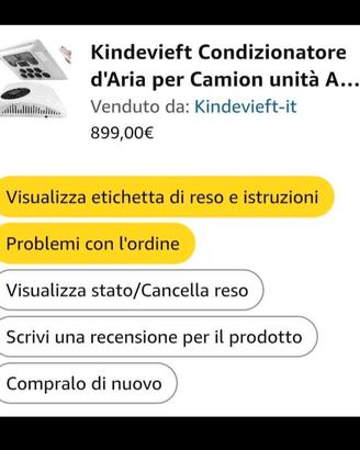 Condizionatore 12V per camper, furgone. 
