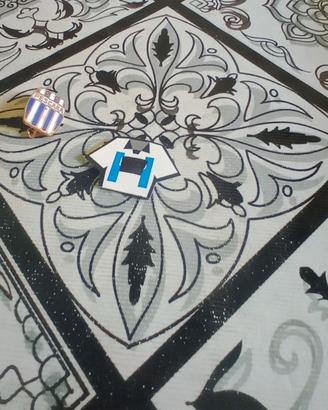 Spilla vintage calcio Pescara e magnete maglia