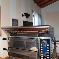  forno per pizza a due piastre sovrapposte