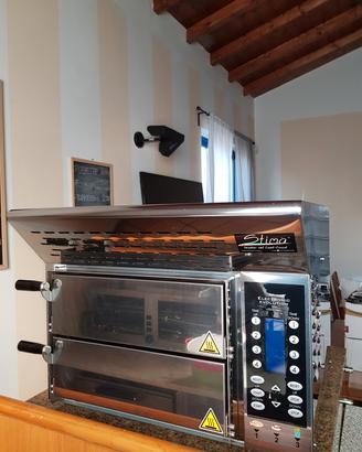 forno per pizza a due piastre sovrapposte