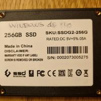 SSD da 256 GB per laptop