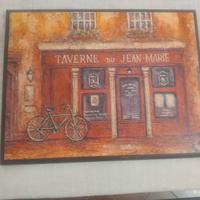Quadro in legno vintage francese