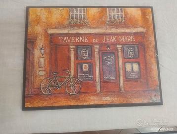 Quadro in legno vintage francese