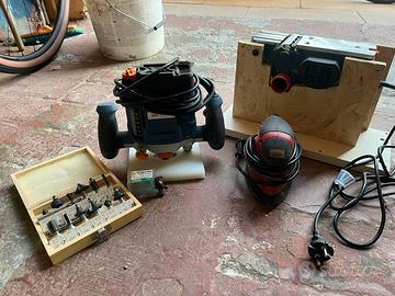 utensili elettrici legno + set frese