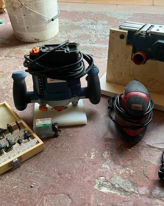 utensili elettrici legno + set frese