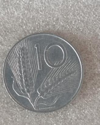 moneta da 10 lire anno 1973