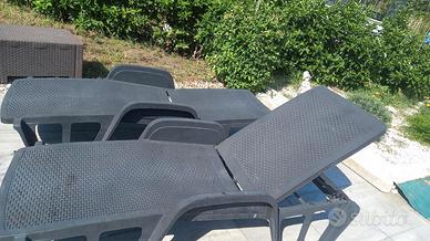 Set 2 sedie a sdraio