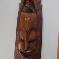 Maschera Senegalese in legno teak