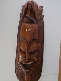 Maschera Senegalese in legno teak