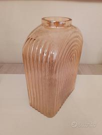 🏺Vaso in vetro rosa cipria vintage 💐