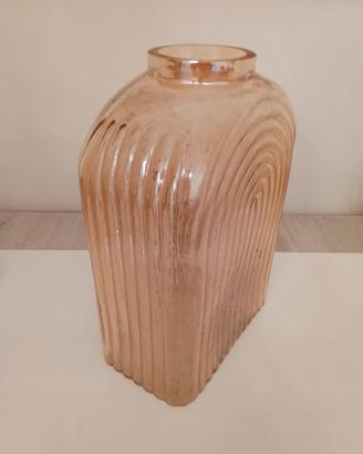 🏺Vaso in vetro rosa cipria vintage 💐