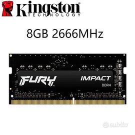 RAM DDR4 8GB SO-DIMM 2666Mhz Kingston Fury Impact
