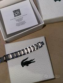 Bracciale Lacoste in acciaio inox,con scatola .