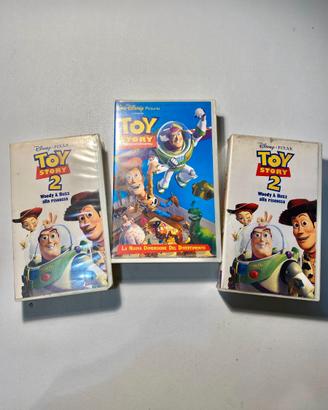 Lotto videocassette vhs Toy Story 1 e 2 Disney