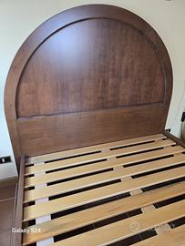 Letto matrimoniale legno massello 