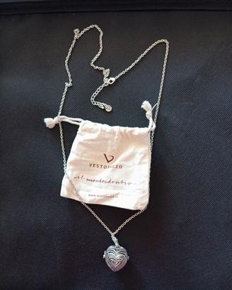 Collana Vestopazzo con Pendente a Cuore Apribile