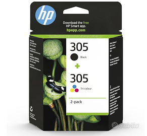 HP 305 Nero e Tricromia, Confezione da 2 Cartucce