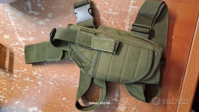 fondina cosciale verde per replica 