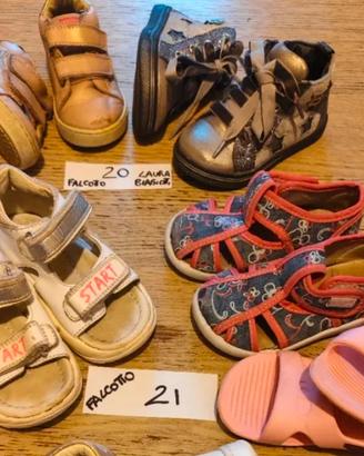 lotto scarpe bambina 20 21 