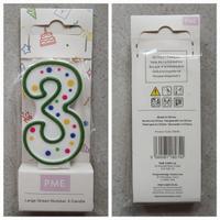 Candelina n.3 compleanno bambini