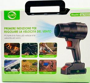 Soffiatore turbo getto batteria + valigia potente
