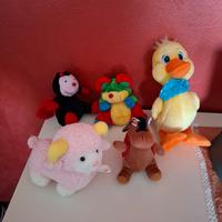Set di 5 peluche
