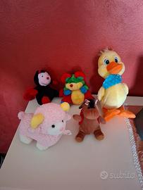 Set di 5 peluche