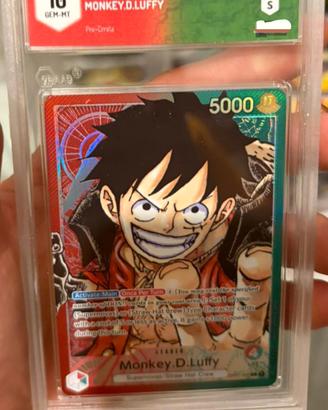 carta one piece Luffy pre errata 