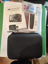 DJI Osmo Action 4 + treppiedi, custodia, microSD