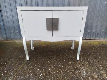 mobile consolle laccata bianca